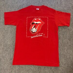 Rolling Stones Garlic T Shirt Mens Medium Band Concert Single Stitch Vintage 90s
